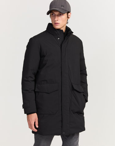 [ONLINE EXCLUSIVE] 블랙 안사시 중힙 다운 점퍼