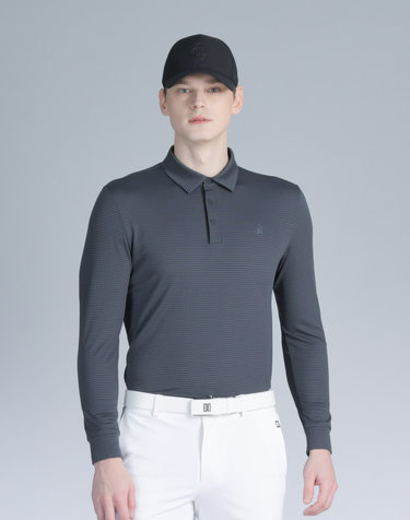 [BEST] 차콜그레이 스윙 냉감 긴팔 카라 티셔츠