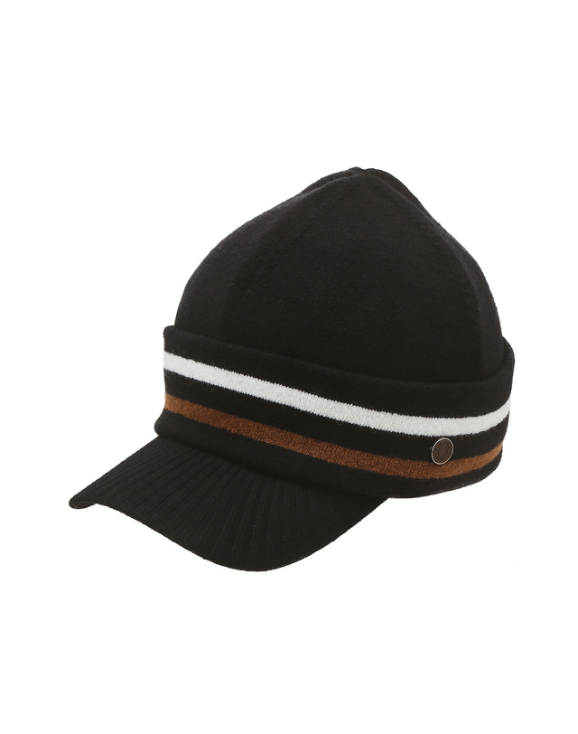 닥스 골프 [PREMIUM] 블랙 울나일론 니트챙 비니 착용컷