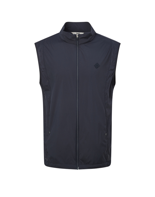 닥스 골프 [PREMIUM] 네이비 초경량 집업 VEST 진한 네이비 착용컷