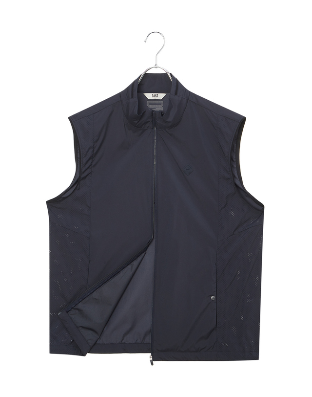 닥스 골프 [PREMIUM] 네이비 초경량 집업 VEST 진한 네이비 착용컷