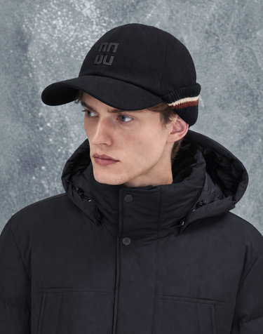 [ONLINE EXCLUSIVE] 블랙 DD로고 울혼방 귀달이 모자