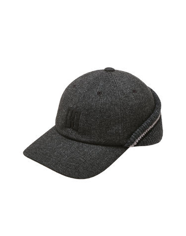 [ONLINE EXCLUSIVE] 그레이 DD로고 울혼방 귀달이 모자