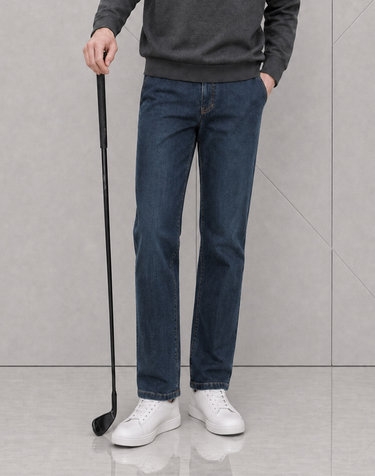 [PREMIUM] 네이비 에센셜 데님 팬츠