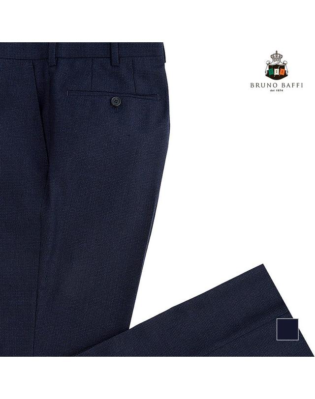 브루노바피 [BRUNO BAFFI] 네이비 모직혼방 정장팬츠_MANGBWW8341 착용컷
