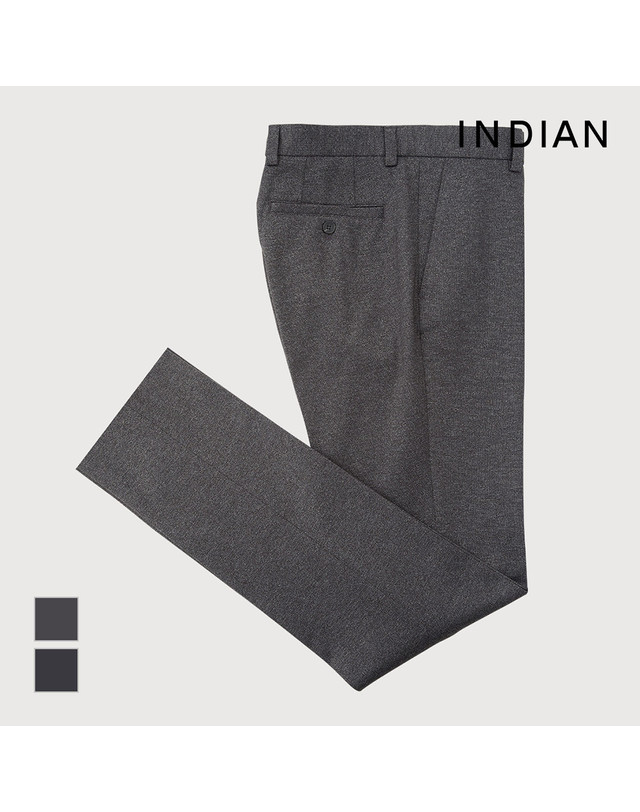 인디안 [INDIAN] 폴리혼방 프린트 긴바지_MITDLXF8201 착용컷