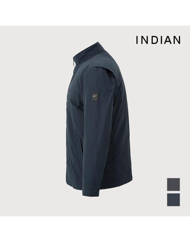 인디안 [INDIAN] 남성 자켓변형 착탈 사파리_MITKAXF8321 착용컷