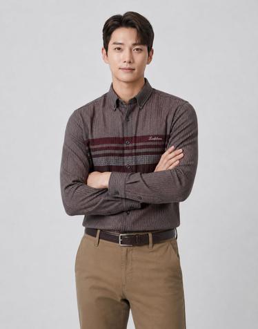 [INDIAN] 포인트 스트라이프 셔츠_MITNLYF9106