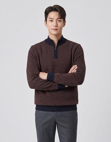 [INDIAN] 방풍 하프 니트_MITBHYW9301