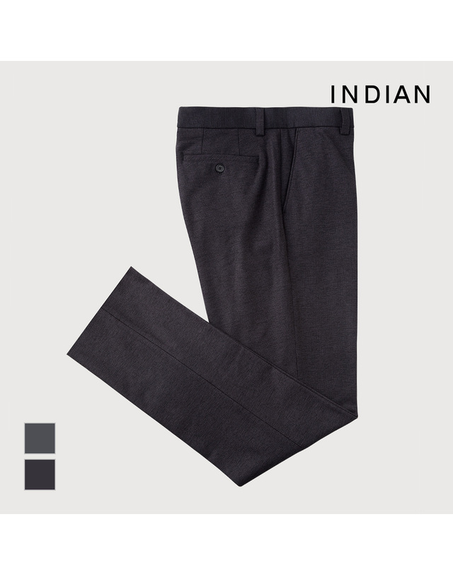 인디안 [INDIAN] 트리코트프린트 본딩 팬츠_MITDLYWA101 착용컷