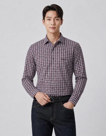 [INDIAN] 잔체크 셔츠_MIENL3F8111