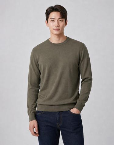 [INDIAN] 울혼방 솔리드 라운드넥 니트_MIVBR3F8171
