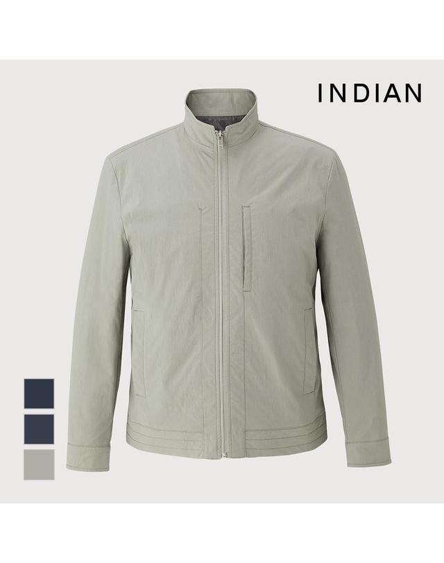 인디안 [INDIAN] 스텐에리 전체우라 점퍼_MIECL3F8101 착용컷