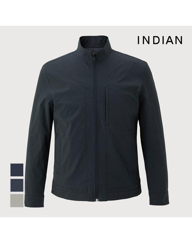 인디안 [INDIAN] 스텐에리 전체우라 점퍼_MIECL3F8101 착용컷