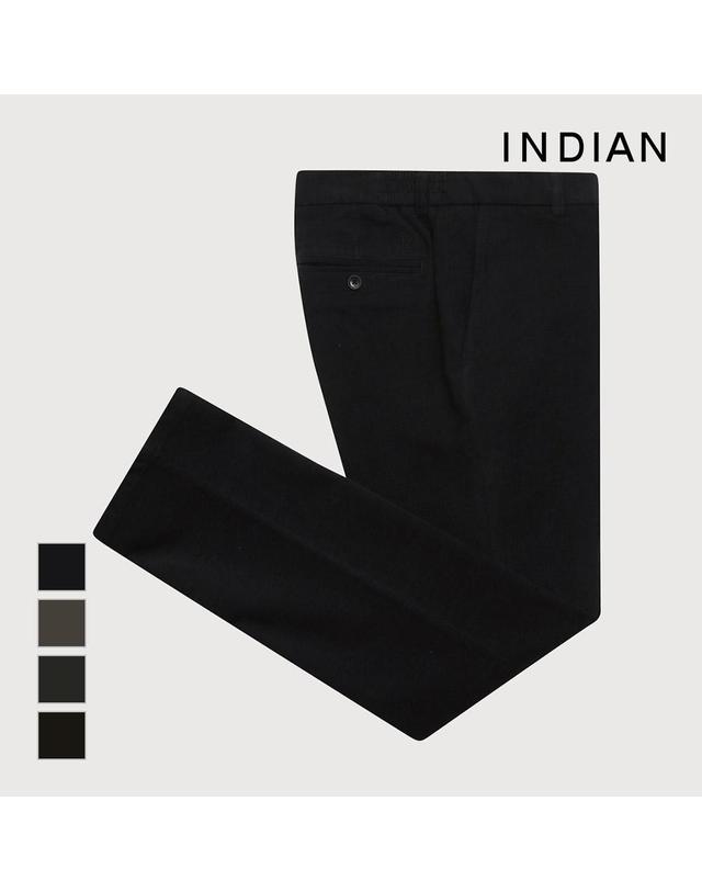 인디안 [INDIAN] 코듀로이 슬림 밴딩 바지_MIUDL3W9361 착용컷