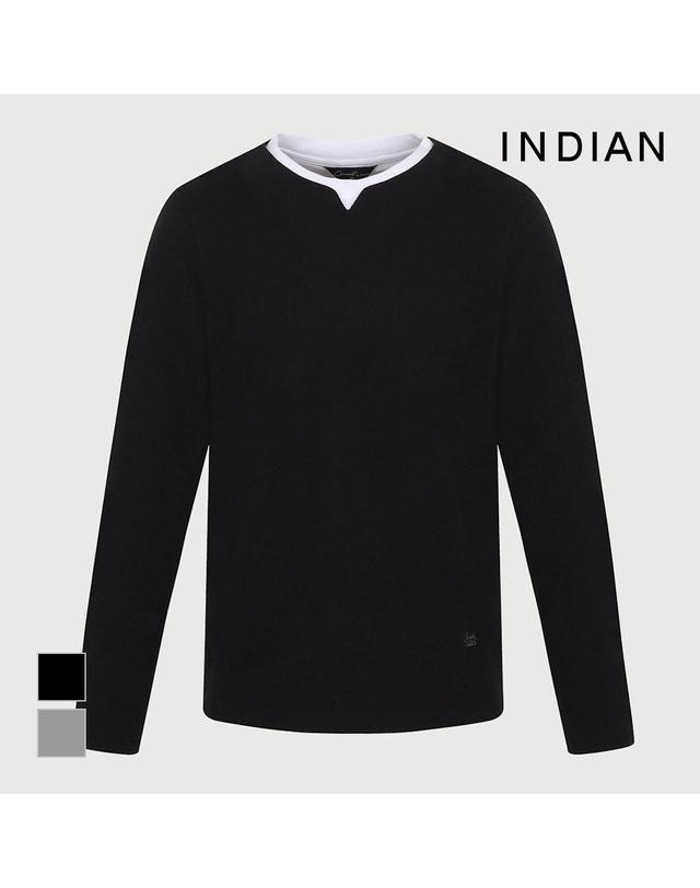 인디안 [INDIAN] 레이어드 라운드_MIUAL6S1171 착용컷