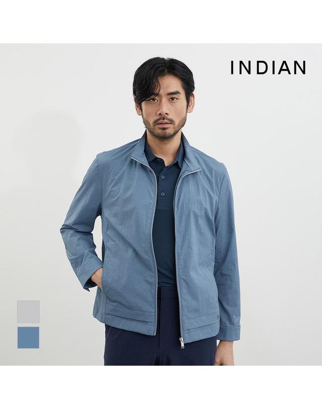 인디안 [INDIAN] 낮은에리 홑겹 점퍼_MIECL4M2411 착용컷