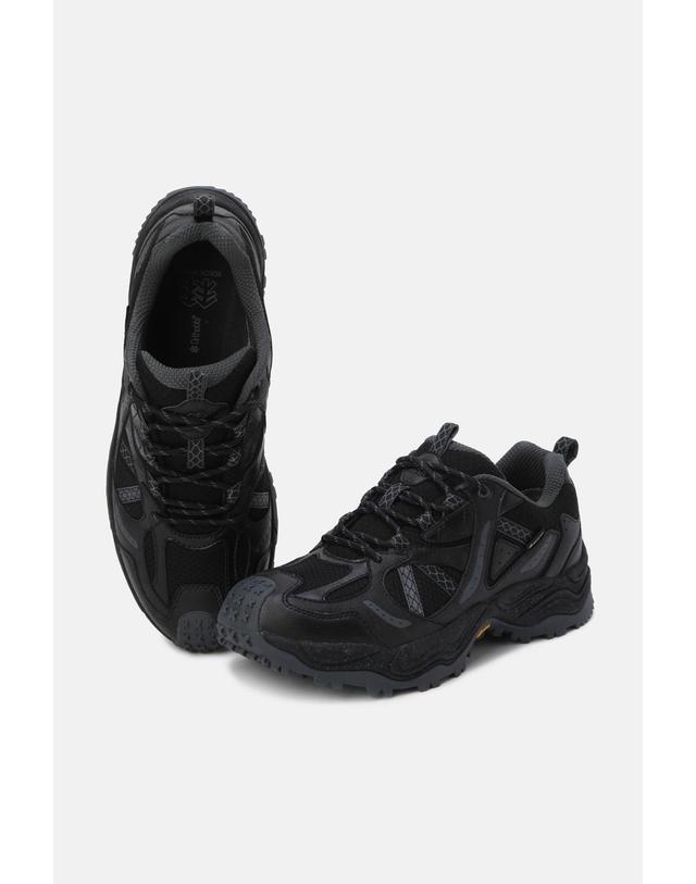 코오롱스포츠 [코오롱스포츠] 남녀공용 로우컷 하이킹슈즈 호크 라이즈 FE4KX25700BLK 착용컷