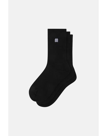 [코오롱스포츠] 크루 삭스 3PACK QELAX26443BLK