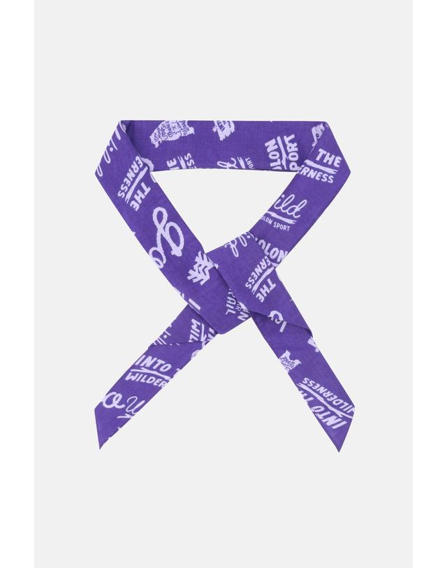 코오롱스포츠 [코오롱스포츠] 하이킹 그래픽 스카프 QEAKX26111PUR 착용컷