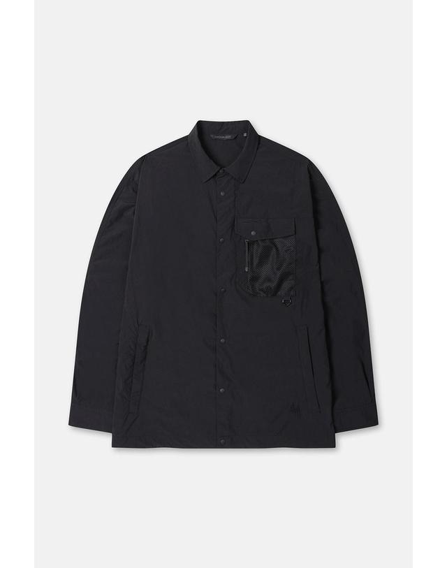 코오롱스포츠 [코오롱스포츠] 하이킹 셔츠 재킷 JWSXA26301BLK 착용컷
