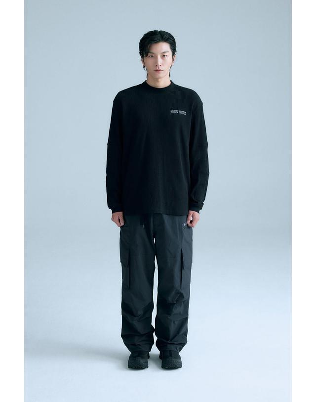 코오롱스포츠 [코오롱스포츠] WM 와플 크루넥 티 8UTBA26304BLK 착용컷