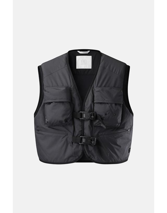 코오롱스포츠 [코오롱스포츠] [Warm Daypack] 남성 멀티포켓 베스트 TLVAW26691CGY 착용컷