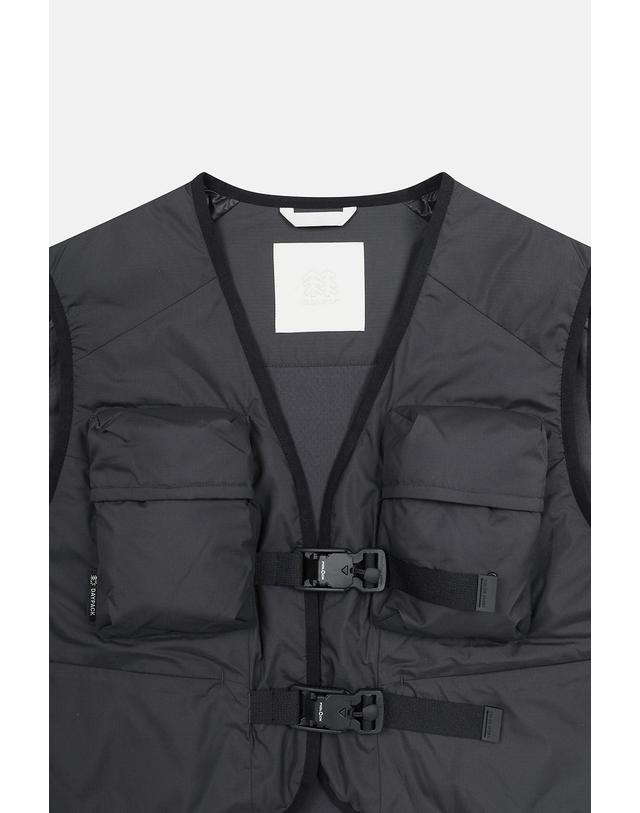 코오롱스포츠 [코오롱스포츠] [Warm Daypack] 남성 멀티포켓 베스트 TLVAW26691CGY 착용컷