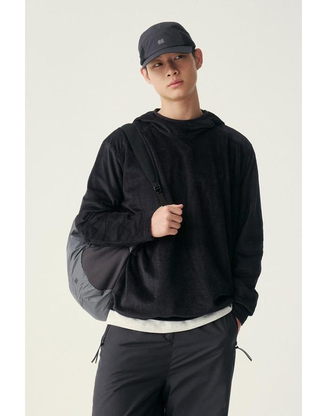 코오롱스포츠 [코오롱스포츠] [Warm Daypack] 남성 액티브 후드 티셔츠 TLTBW26695CGY 착용컷