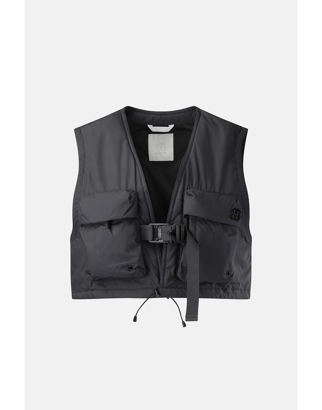 코오롱스포츠 [코오롱스포츠] [Warm Daypack] 여성 멀티포켓 베스트 TVVAW26692CGY 착용컷