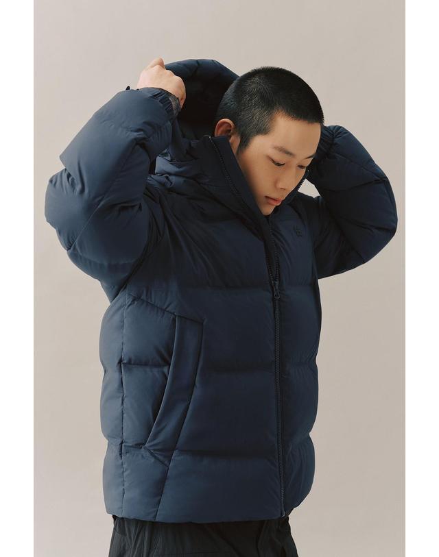 코오롱스포츠 [코오롱스포츠] 남성 쿠치 웰딩 미드 다운 재킷 TLJDW26611DBU 착용컷