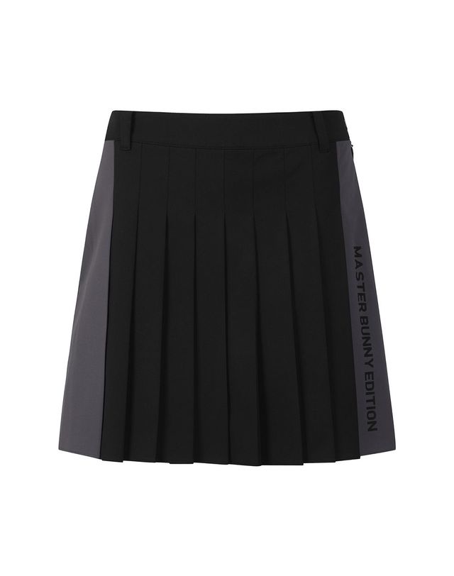 마스터바니에디션 여성 컬러 믹스 플리츠 큐롯 팬츠 착용컷