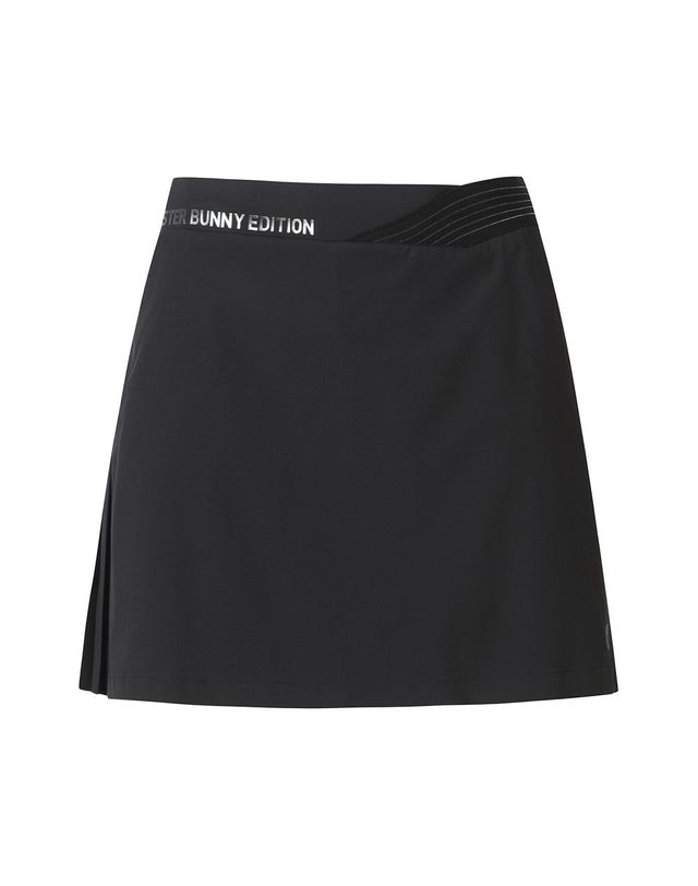 마스터바니에디션 여성 백 플리츠 밴딩 큐롯 스커트 착용컷