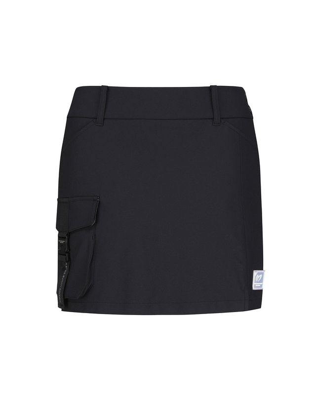 마스터바니에디션 여성 스트랩 포켓 큐롯 스커트 착용컷