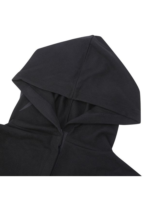 마스터바니에디션 여성 심플 로고 버튼 기모 후드 착용컷