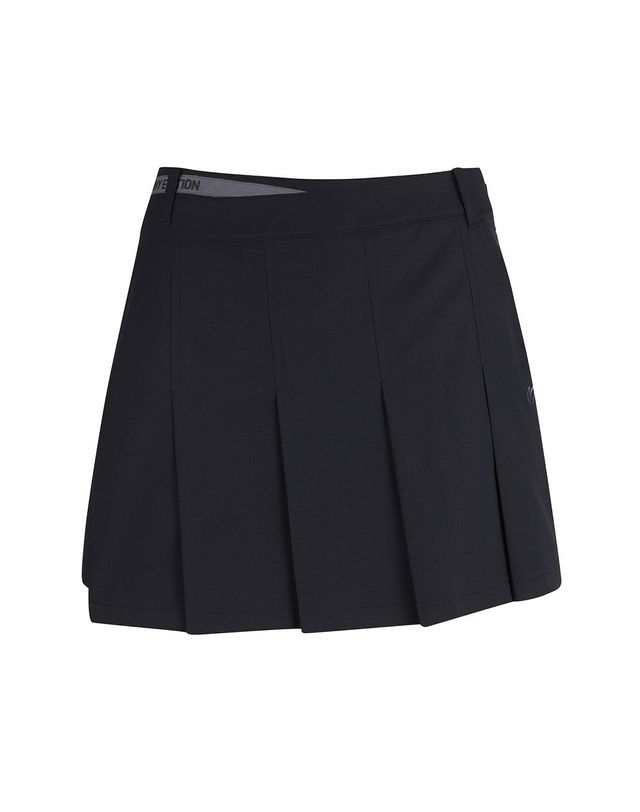 마스터바니에디션 여성 플리츠 블록 큐롯 스커트 착용컷