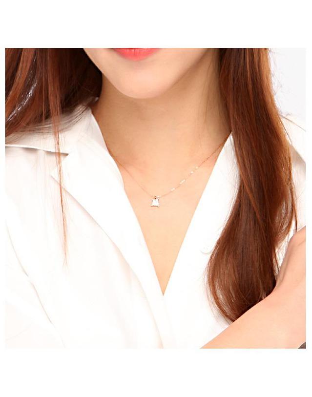 커플레인 14K 팬던트 목걸이 R14NN008 착용컷