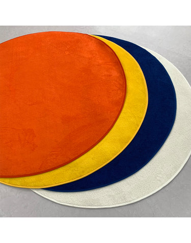 틴타온 원형 러그 단모 워셔블 포인트 4colors 4size