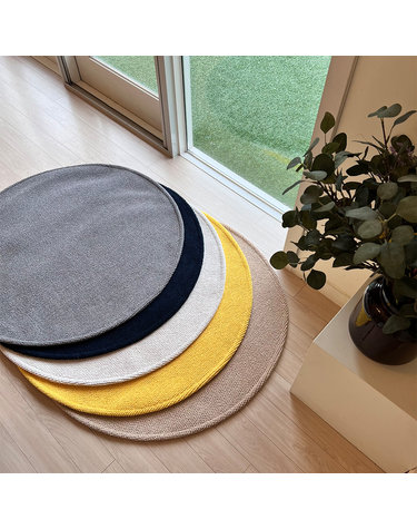 멜로디 단모 원형 러그 카페트 포인트/침실 5colors 5size