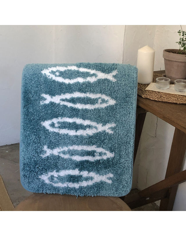 라이크리빙 물고기 보들 발매트 주방매트 40x60cm 착용컷