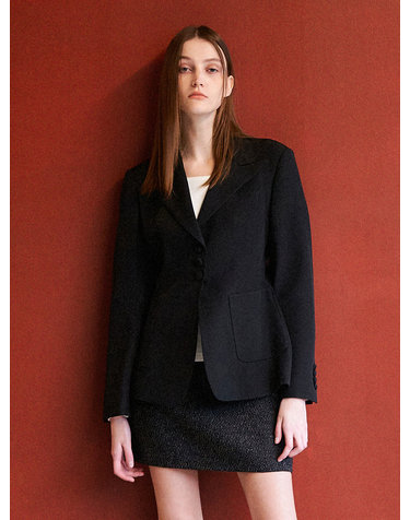 WOMAN 페미닌 테일러드 자켓 [BLACK] / WBC1L09504