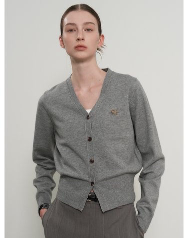 WOMAN GNRL 에센셜 가디건 [GREY] / WBD3L04503