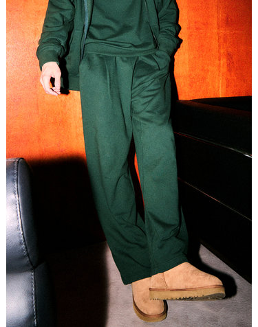제너럴 아이디어 UNISEX 원 턱 밴딩 스웨트 팬츠 [GREEN] / SBC3U52005