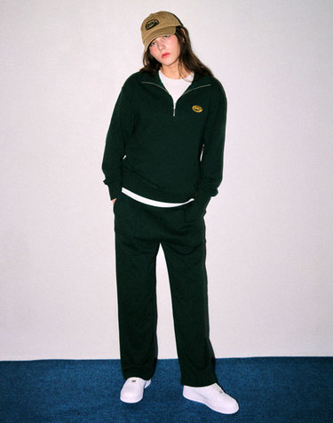 UNISEX GNRL 하프 집업 스웨트 세트 [GREEN] / SBC3U02007SET