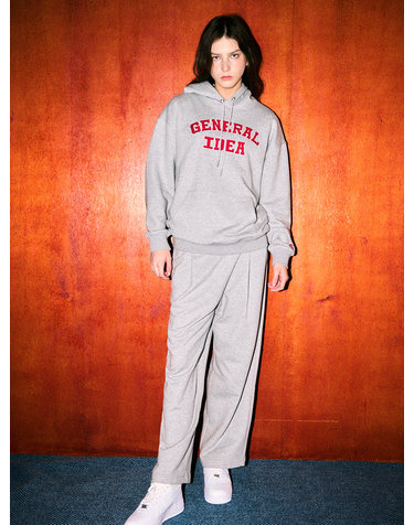 UNISEX 베이직 로고 후드 세트 [MELANGE GREY] / SBC3U02008SET