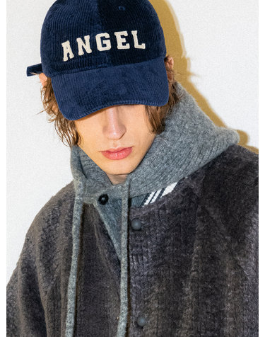 UNISEX 엔젤 레터링 코듀로이 볼캡 [NAVY] / SBC4U91007