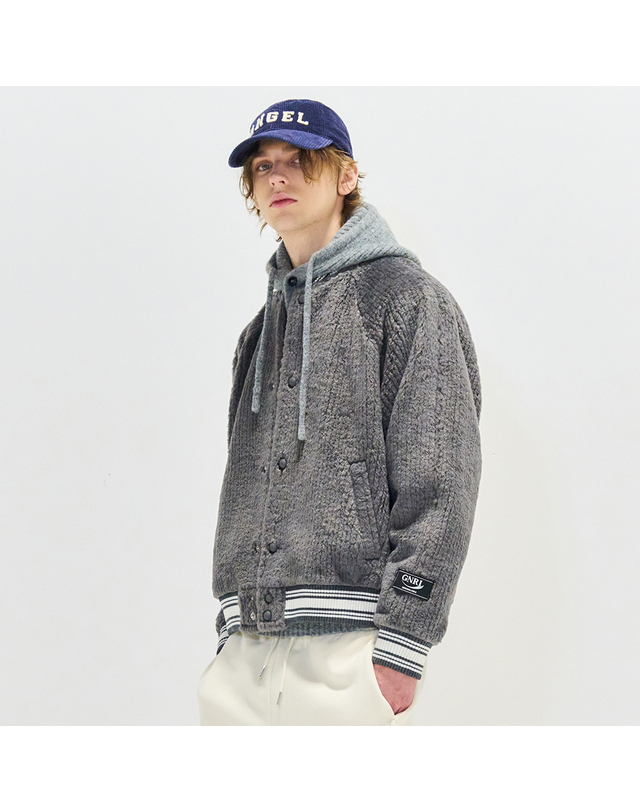 제너럴아이디어 제너럴 아이디어 UNISEX 엔젤 레터링 코듀로이 볼캡 [NAVY] / SBC4U91007 착용컷