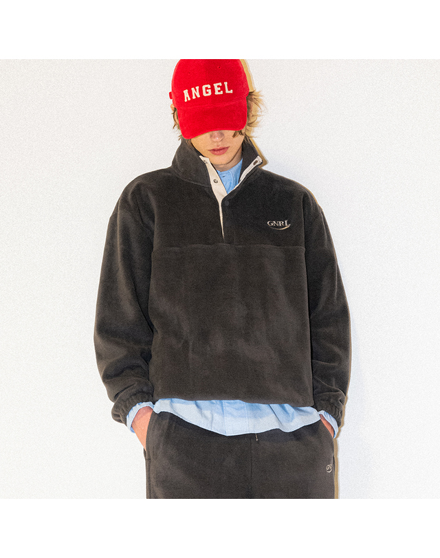 제너럴아이디어 제너럴 아이디어 UNISEX 엔젤 레터링 코듀로이 볼캡 [RED] / SBC4U91007 착용컷