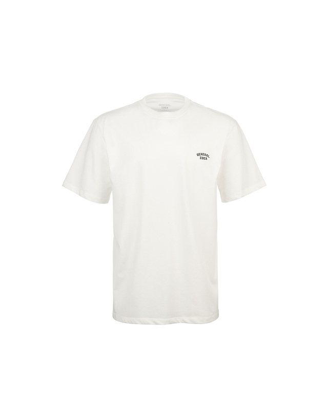 제너럴아이디어 제너럴 아이디어 UNISEX 쿨링 로고 반팔 티셔츠 [WHITE] / SBD1U01001-MAN 착용컷