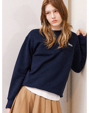 UNISEX 맨하탄 코지 맨투맨 [NAVY] / SBD1U02009-WOMAN